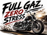 T-shirt "Full gaz, zéro stress"