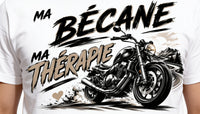 T-shirt "Ma bécane, ma thérapie"