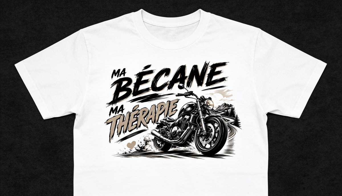 T-shirt "Ma bécane, ma thérapie"